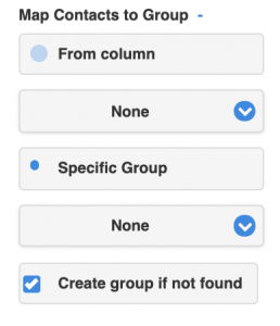 map contacts