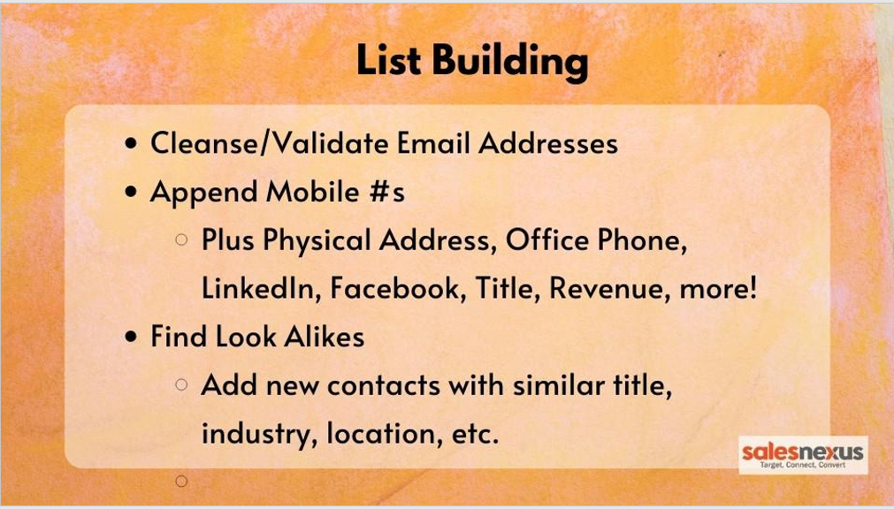 list building